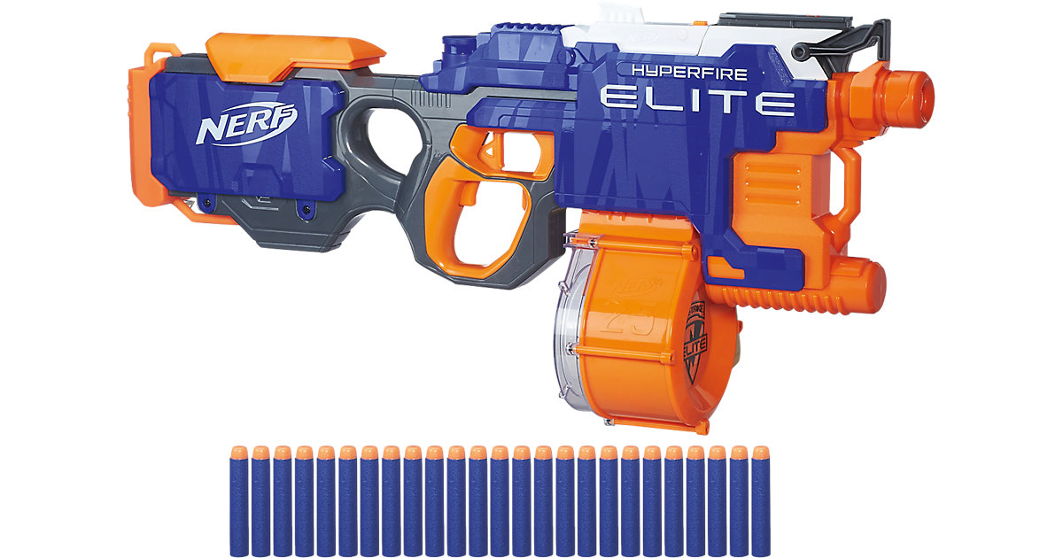 Spielzeug: Hasbro Nerf N-Strike Elite Hyper-Fire Blaster farblos