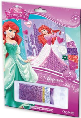 Аппликация из фольги "Ариэль в замке", Принцессы Дисней