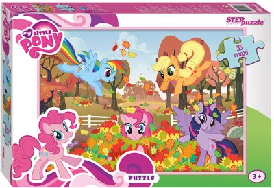 Пазл "Мой маленький пони", 35 MAXI деталей, Step Puzzle