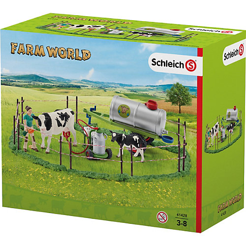 Коллекционный набор с фигурками Schleich "Животные с фермы" Семья коров на пастбище от Schleich