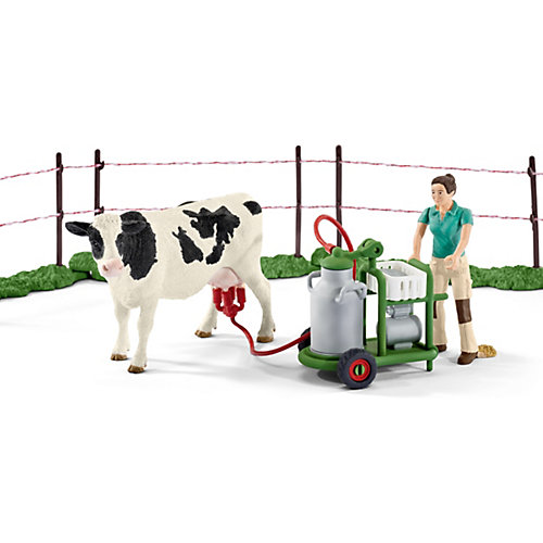 Коллекционный набор с фигурками Schleich "Животные с фермы" Семья коров на пастбище от Schleich