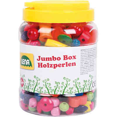Jumbo Box Holzperlen, ca. 500 Perlen