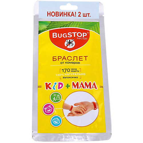 Браслет от комаров KIDS+MAMA, BugSTOP от BugSTOP