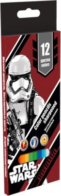 Цветные карандаши, 12 шт, Star Wars