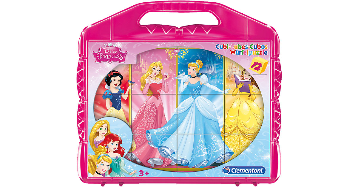 Würfelpuzzle 12 Teile - Disney Princess