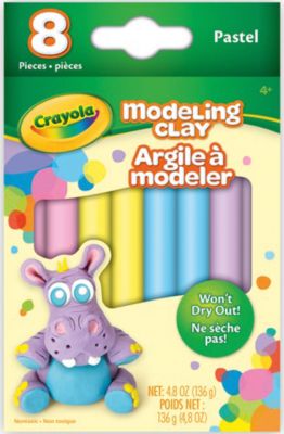 Незасыхающий пластилин "Пастель", 8 цв