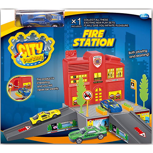 Набор "Пожарная станция с машинкой", Dave Toy от Dave Toys