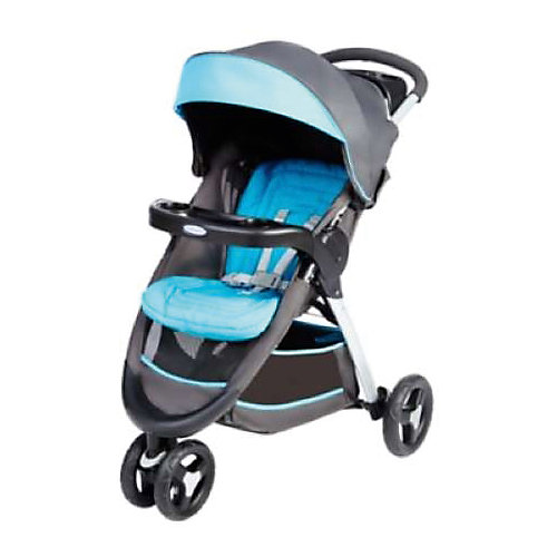 Прогулочная коляска Graco Fastaction Fold, серый-голубой от Graco