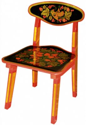 Детский стул с росписью