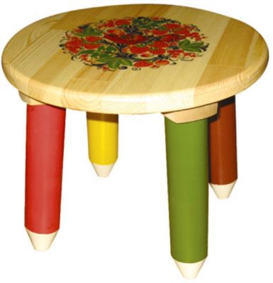 Табурет "Светлячок" с росписью