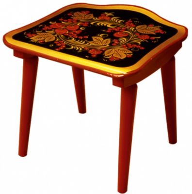 Табурет с росписью