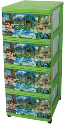 Комод "Джунгли", зеленый