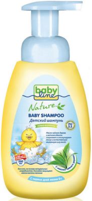 Шампунь для младенцев BabyLine Nature с маслом чайного дерева 260 мл.