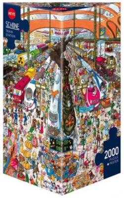 Пазл "Ж/Д вокзал", 2000 деталей, HEYE
