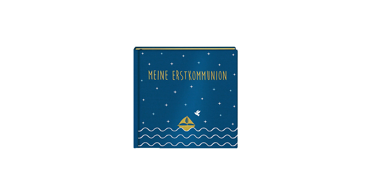 Buch - Meine Erstkommunion, Eintragalbum, Satin blau