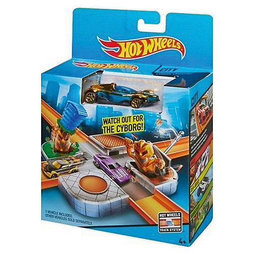 Автотрек Hot Wheels "Сити" Остерегайся киборгов от Mattel