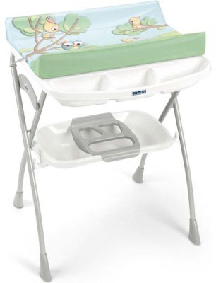 Пеленальный столик Volare, CAM, c совами и белой полкой