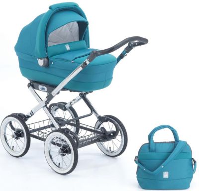 Коляска-люлька CAM Linea Elegant, бирюзовый