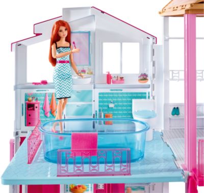 Barbie 3 Etagen Stadthaus Barbie Mytoys