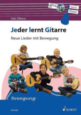 Buch - Jeder lernt Gitarre - Neue Lieder mit Bewegung, m. Audio-CD