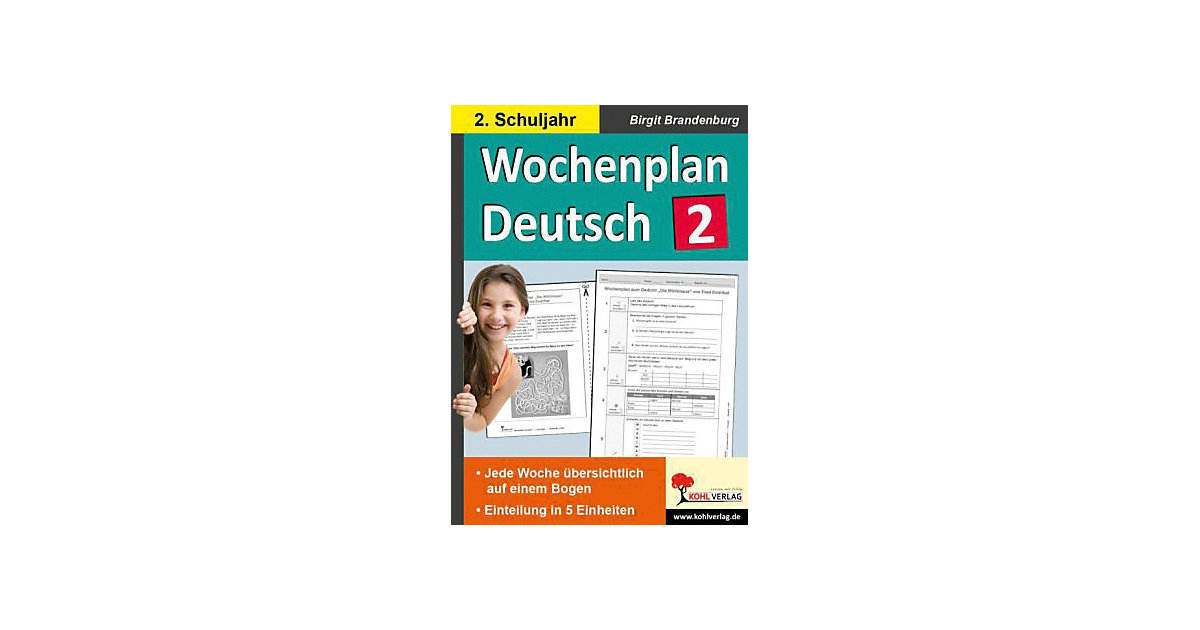 Buch - Wochenplan Deutsch 2. Schuljahr