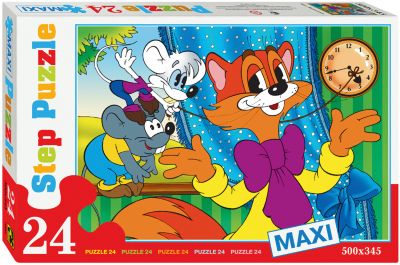 Пазл "Кот Леопольд", 24 MAXI детали, Step Puzzle