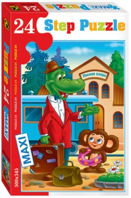 Пазл "Чебурашка", 24 MAXI детали, Step Puzzle