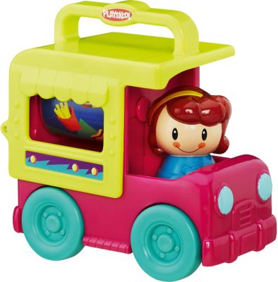 Грузовичок сложи и кати, возьми с собой, PLAYSKOOL, малиновый