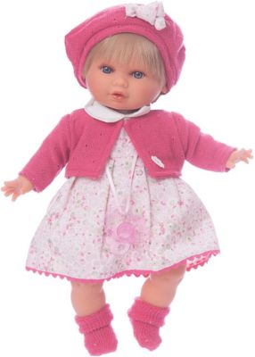Кукла Кристиана в малиновом, 30 см, Munecas Antonio Juan