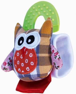 Развивающая игрушка на руку с прорезывателем Совенок 