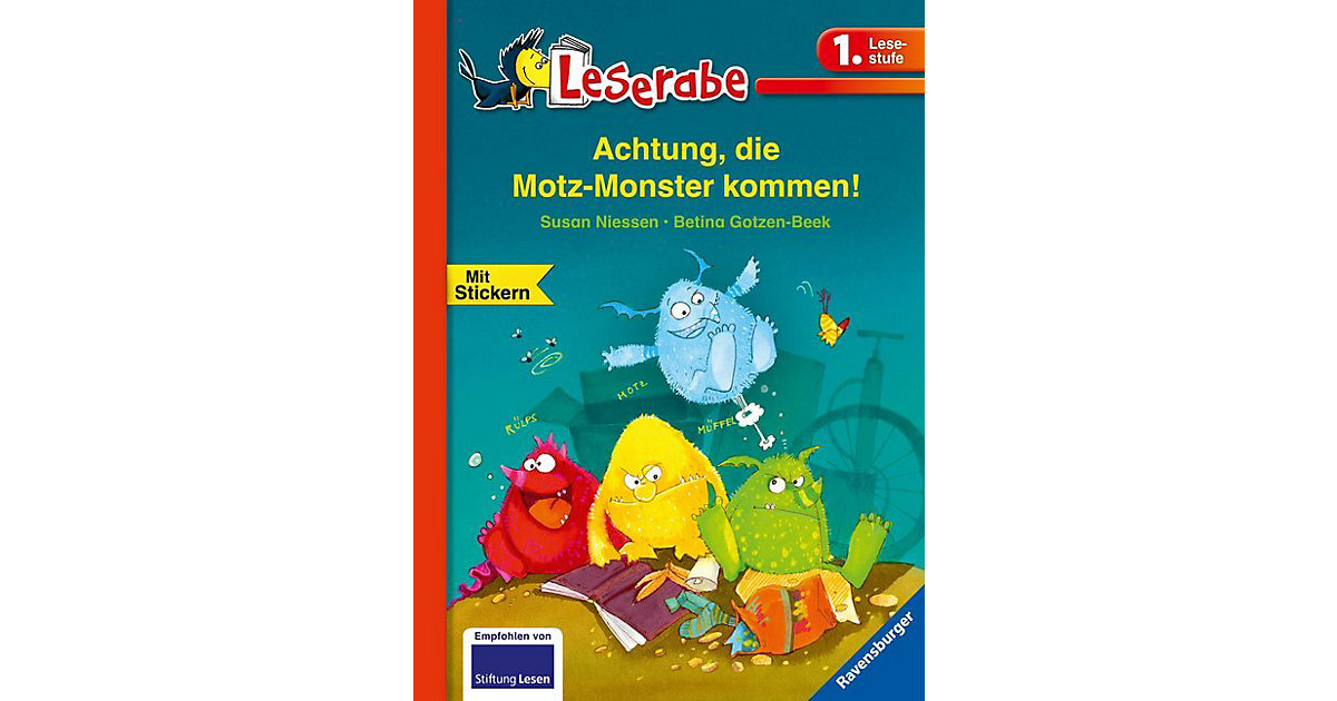 Buch - Leserabe: Achtung, die Motz-Monster kommen!, 1. Lesestufe