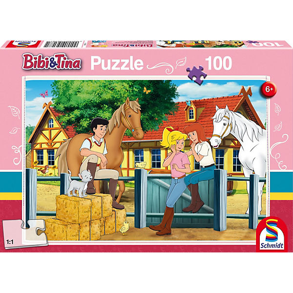 Puzzle 100 Teile Bibi & Tina, Auf dem Martinshof