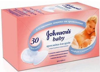 Прокладки на грудь 30шт., Johnson`s baby