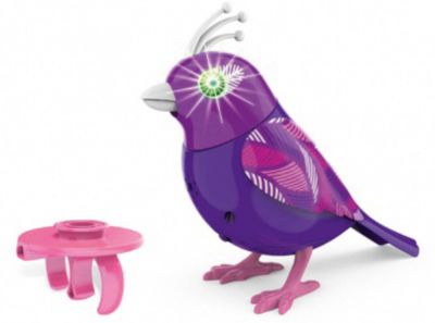 Птичка с мерцающими глазами, сиреневая, DigiBirds