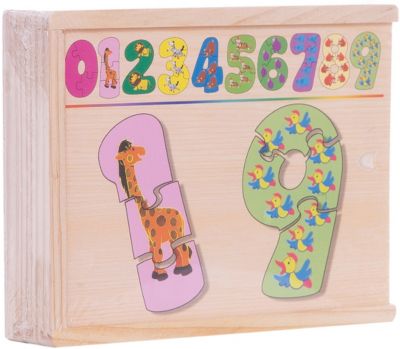 Набор цифры-пазлы (1-9 маленькие), СТЕЛЛА+