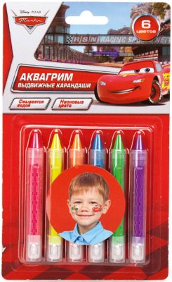 Аквагрим карандаши "Multiart", Disney Cars