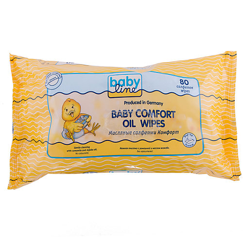 Масляные салфетки Комфорт 80 шт., BABYLINE от Babyline