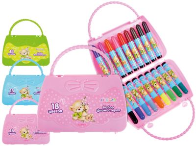 Набор фломастеров в сумочке, 18 цв.