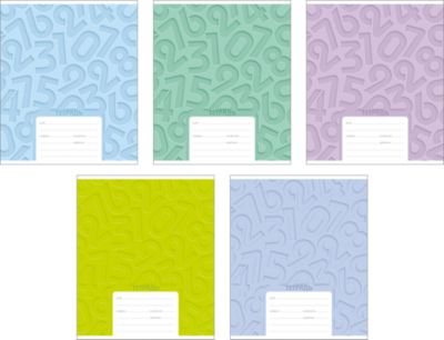 Тетрадь "Типографика цифры", 18 л., 10 шт.