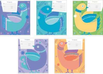 Тетрадь "Вышивка", 18 л., 10 шт.