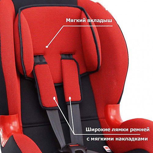 Автокресло Siger Кокон isofix 9-25 кг, красный от Siger