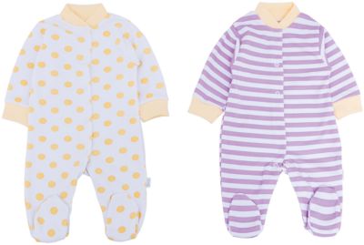 Комбинезон для девочки, 2 шт. Веселый малыш