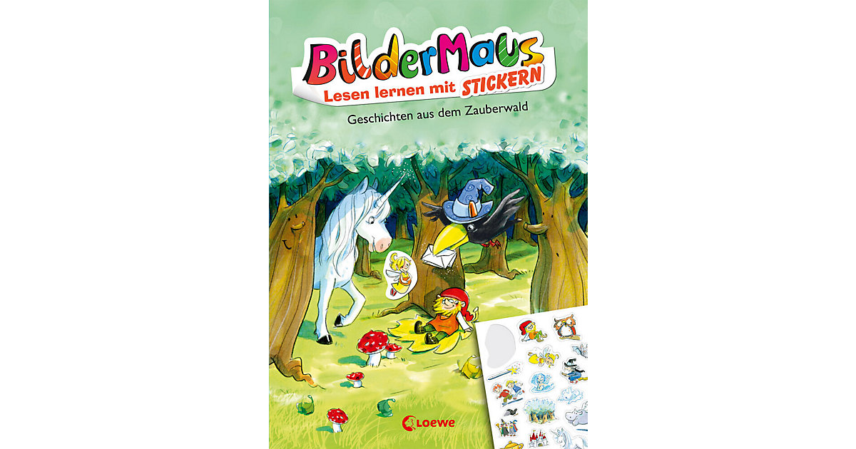 Buch - Bildermaus - Lesen lernen mit Stickern: Geschichten aus dem Zauberwald