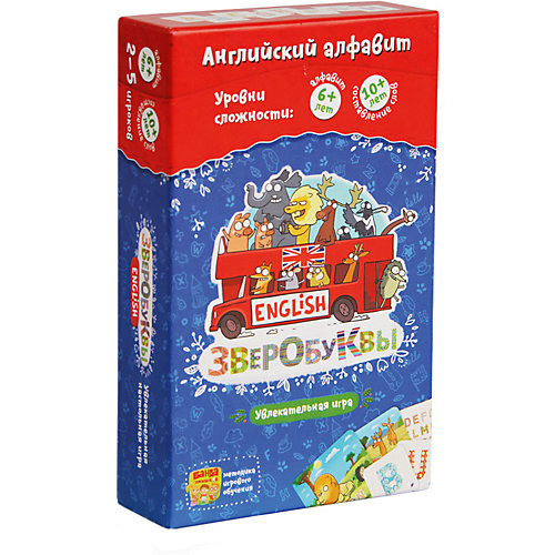 Развивающая игра "Зверобуквы English" Банда Умников от Банда Умников