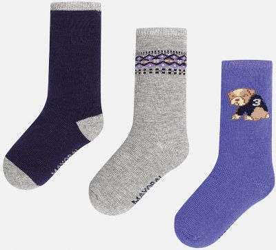 Комплект:3 пары носков для мальчика Mayoral