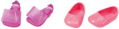 Ботиночки, 2 пары (для куклы), BABY born, розовые-фиолетовые