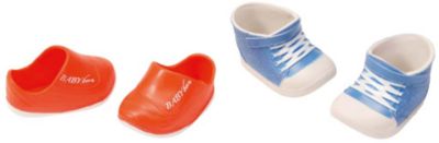 Ботиночки, 2 пары (для куклы), BABY born, синие-оранжевые