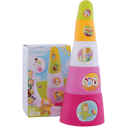 Smoby Cotoons Пирамидка, 22,5*15*10 см, розовая от Smoby