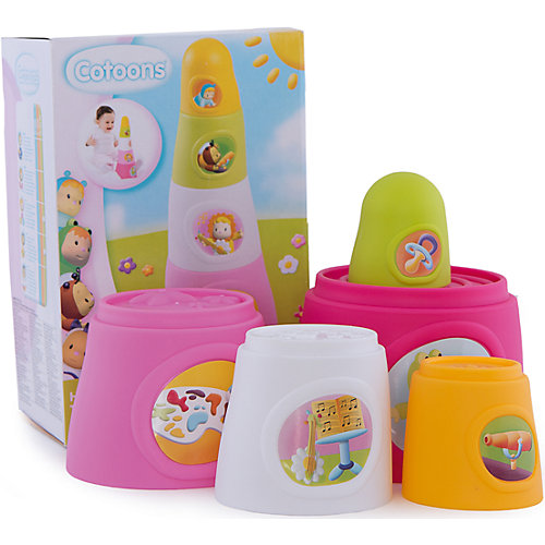 Smoby Cotoons Пирамидка, 22,5*15*10 см, розовая от Smoby