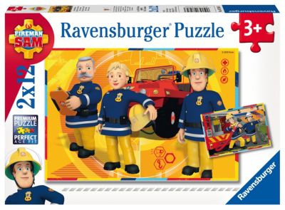 15 Teile Ravensburger Kinder Rahmen Puzzle Feuerwehrmann Sam in Aktion 06125 